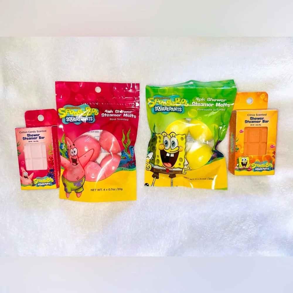 New SpongeBob Shower Set - Picture 2 of 7